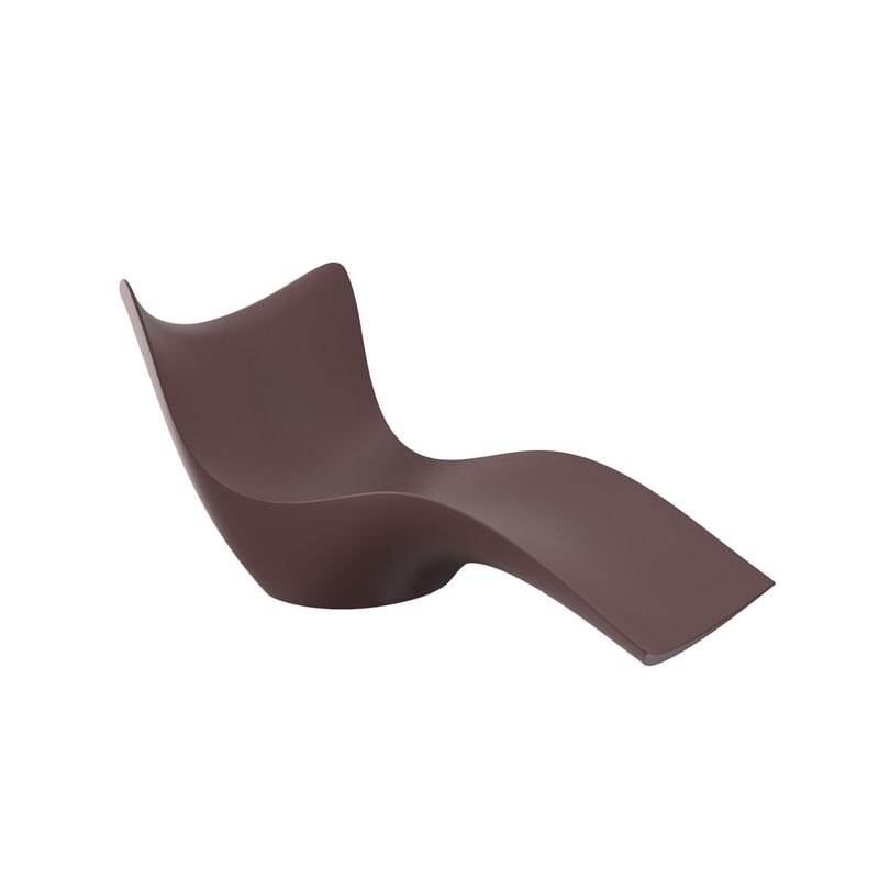 Chaise longue design SURF - grenat