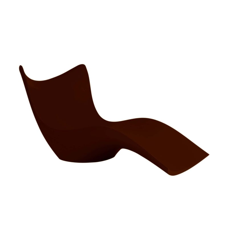 Chaise longue design SURF - marron
