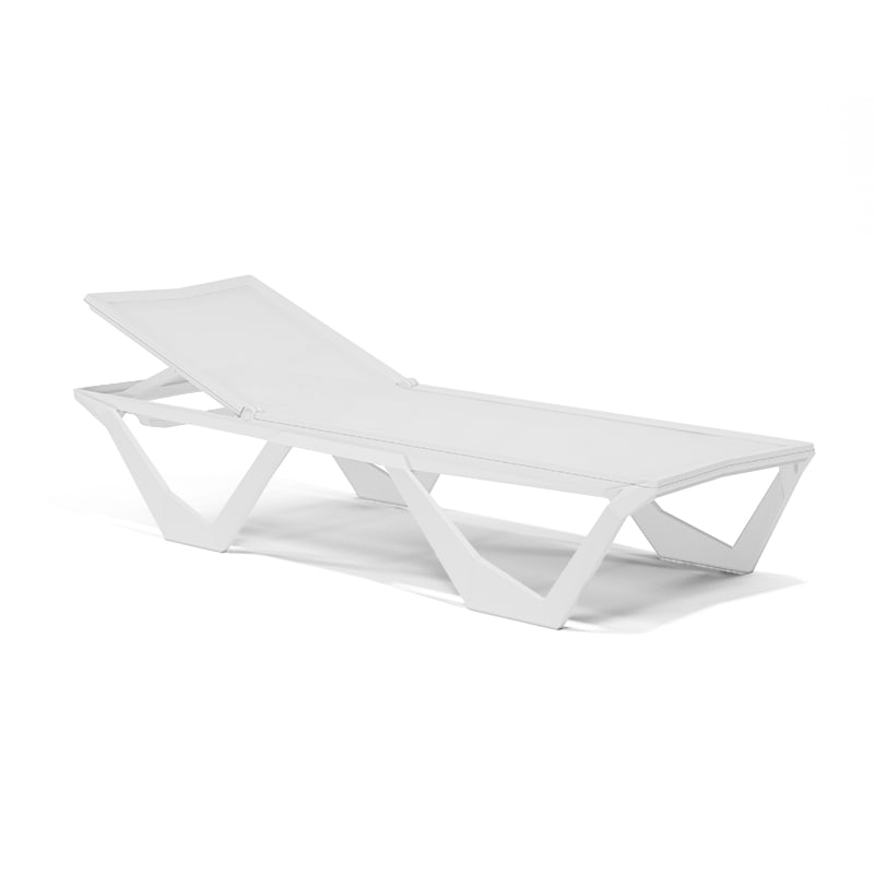 Chaise longue Design VOXEL - blanc
