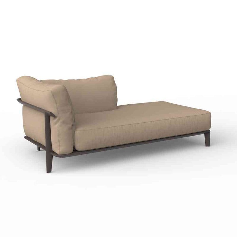 Chaise-longue gauche PASADENA - brown