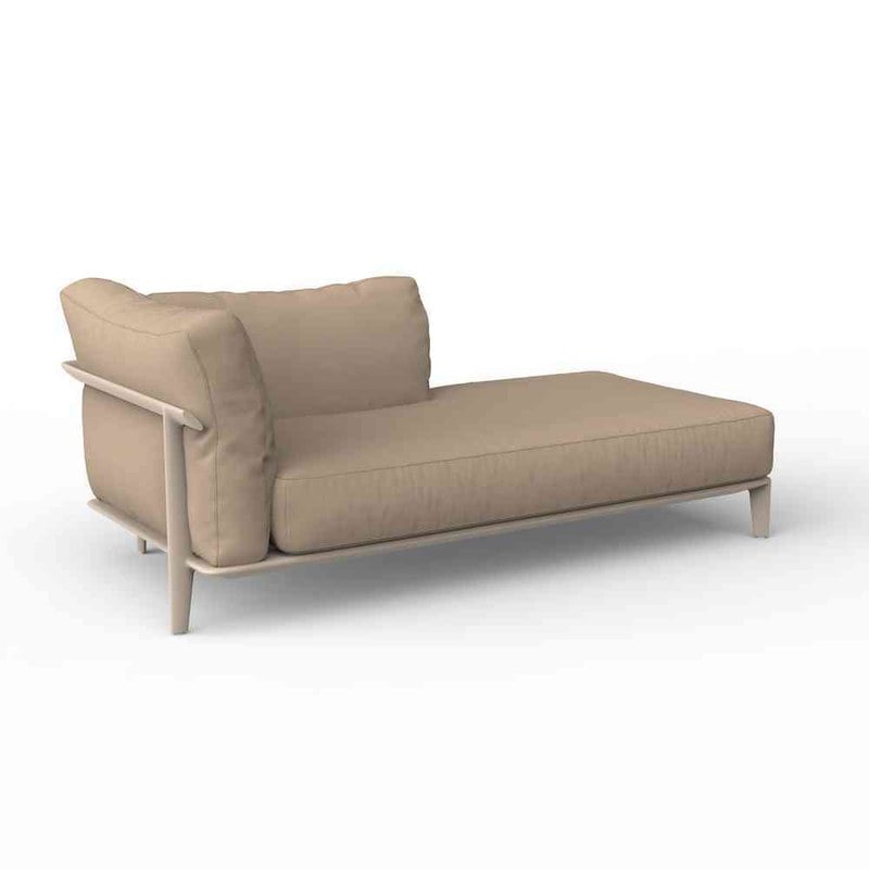 Chaise-longue gauche PASADENA - creme