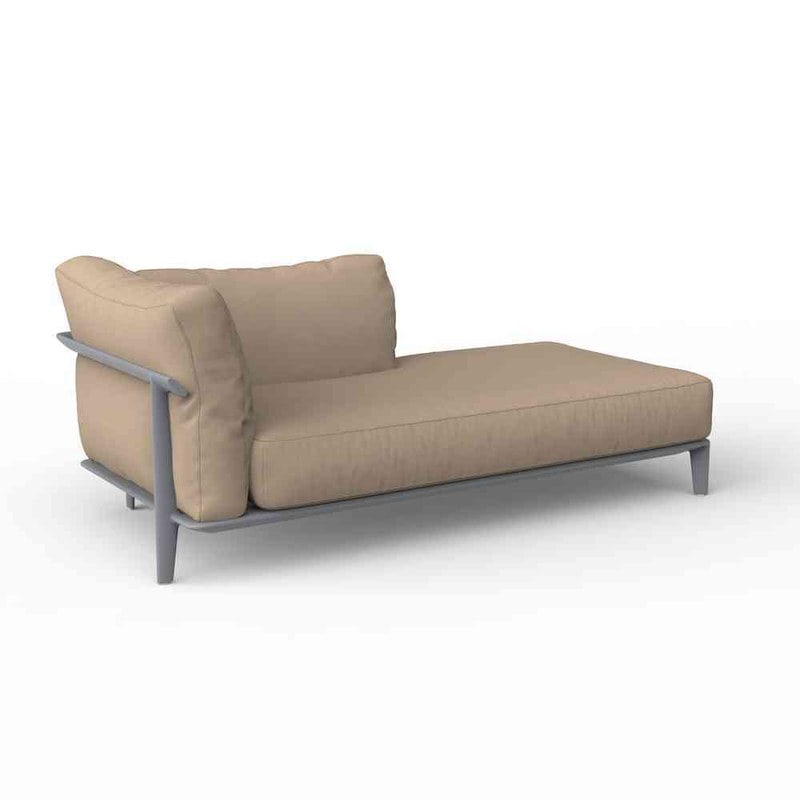 Chaise-longue gauche PASADENA - gris