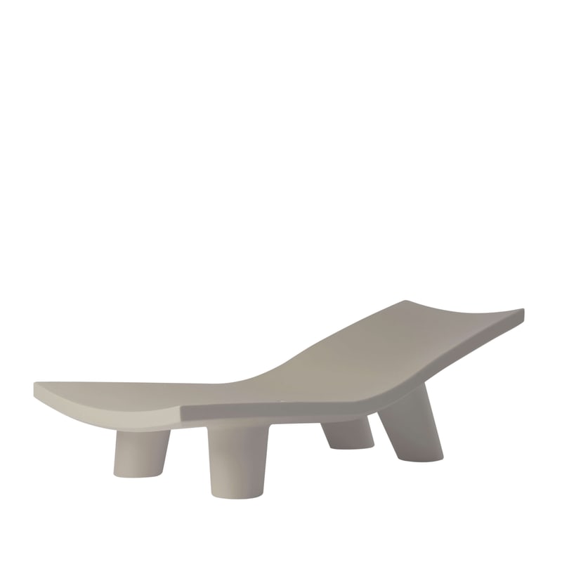 Chaise longue LOW LITA - gris tourterelle