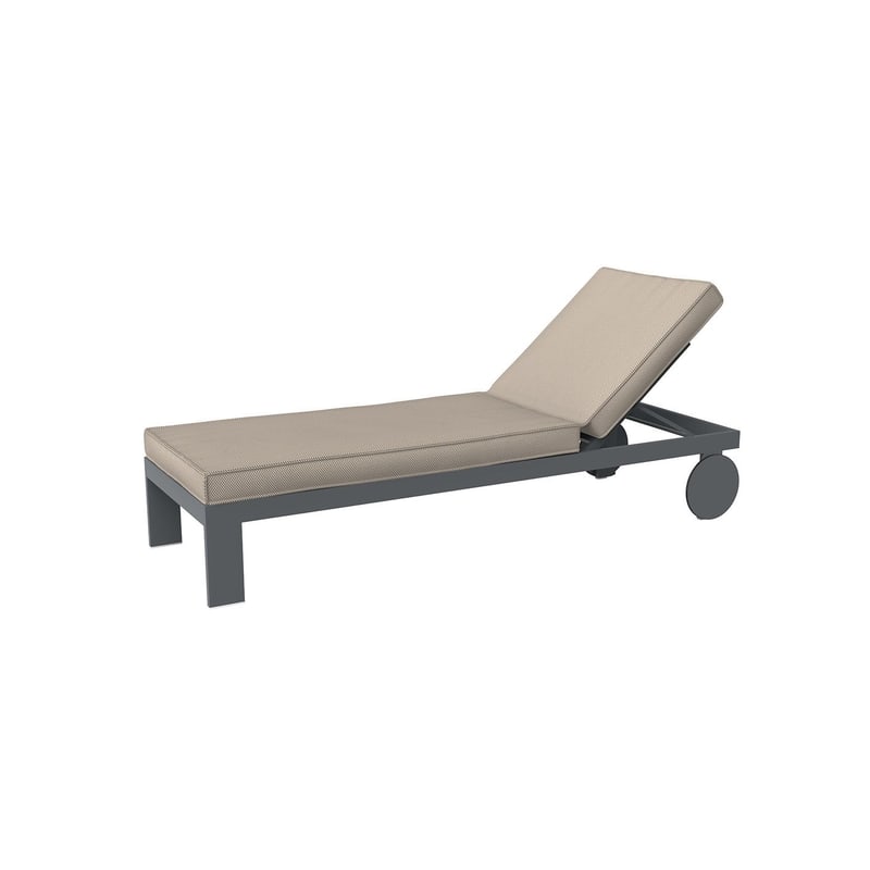 Chaise longue Posidonia - anthracite