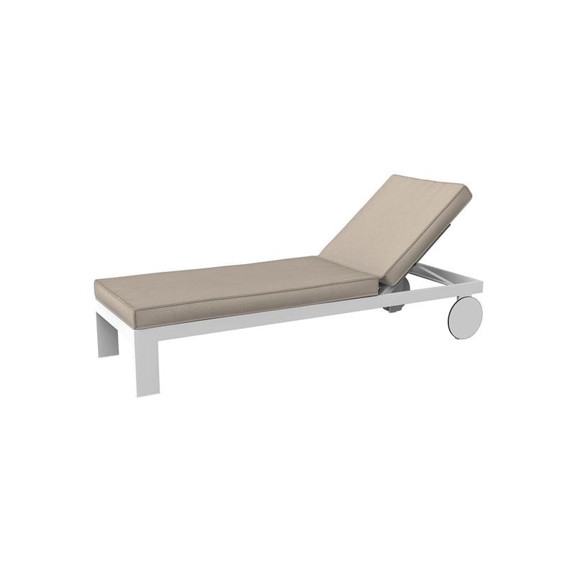 Chaise longue Posidonia - blanc