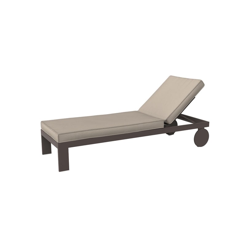 Chaise longue Posidonia - brun
