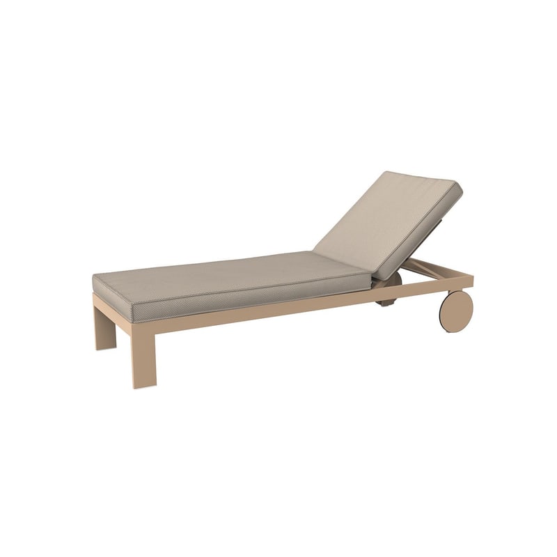Chaise longue Posidonia - camel