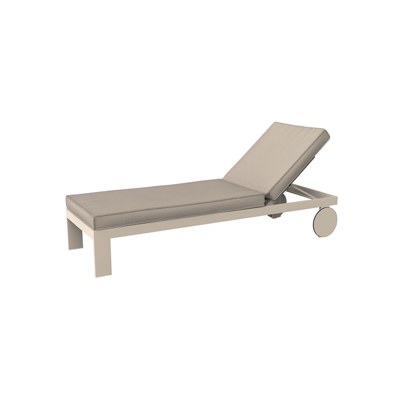 Chaise longue Posidonia - crème