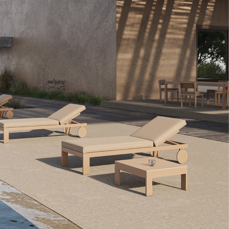 Chaise longue Posidonia de Vondom