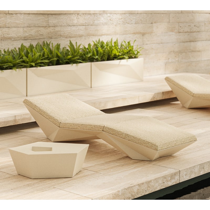 Chaise longue transat design FAZ de VONDOM