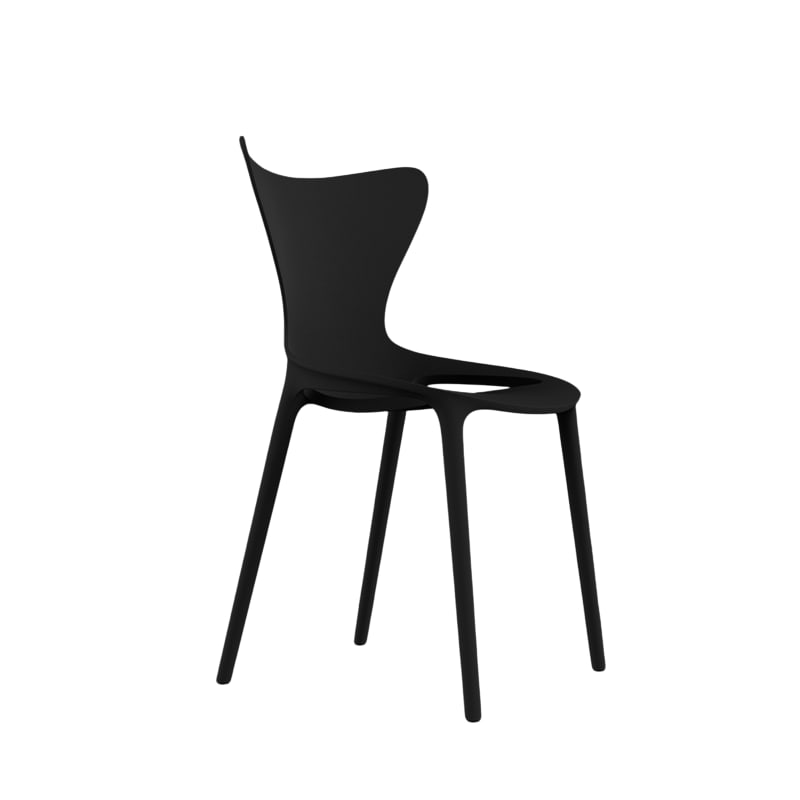Chaise pour enfant LOVE MINI - noir
