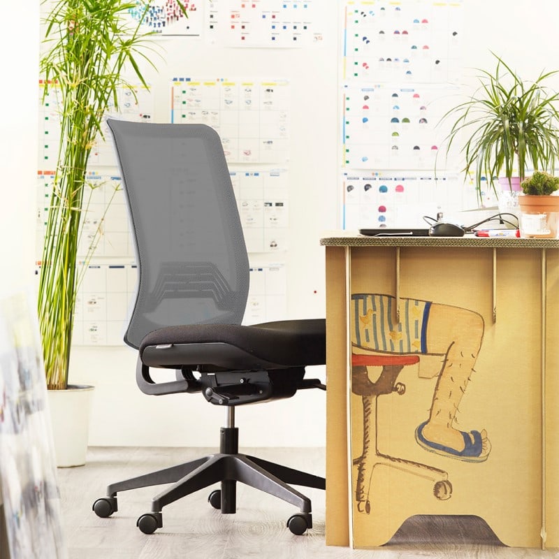 Chaise sans accodoirs WI-MAX Résille Noir