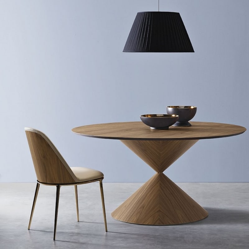 Chaises avec dos du dossier en bois LEA