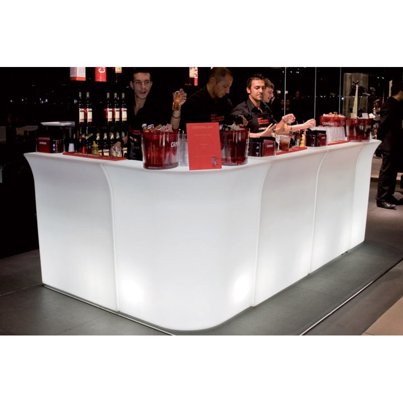 Comptoir design lumineux JUMBO CORNER de SLIDE