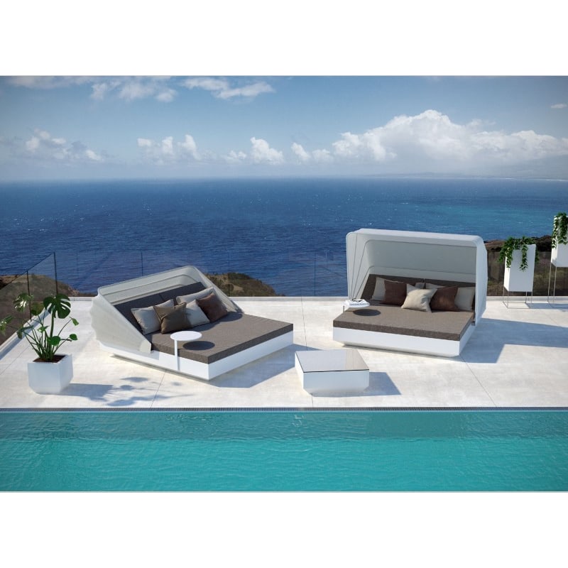 Daybed 2 personnes VELA inclinable avec parasol
