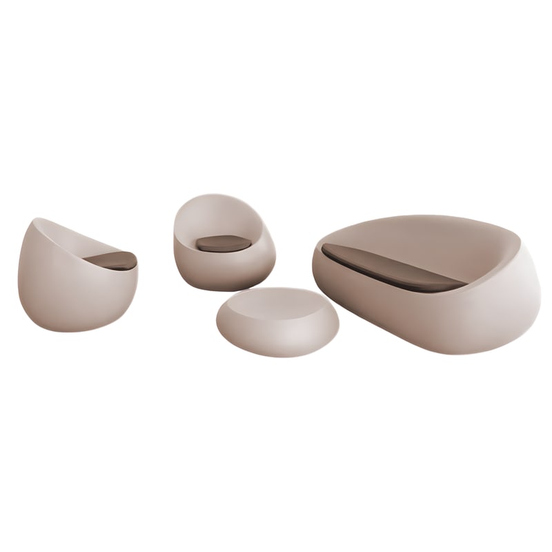 Ensemble salon de jardin STONE - ecru
