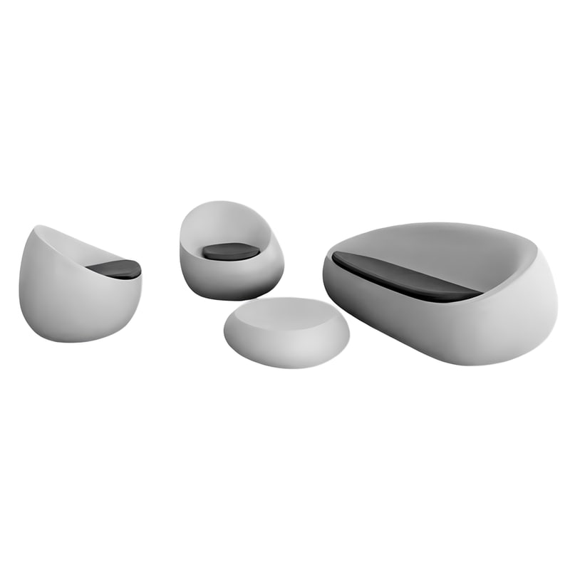 Ensemble salon de jardin STONE - gris