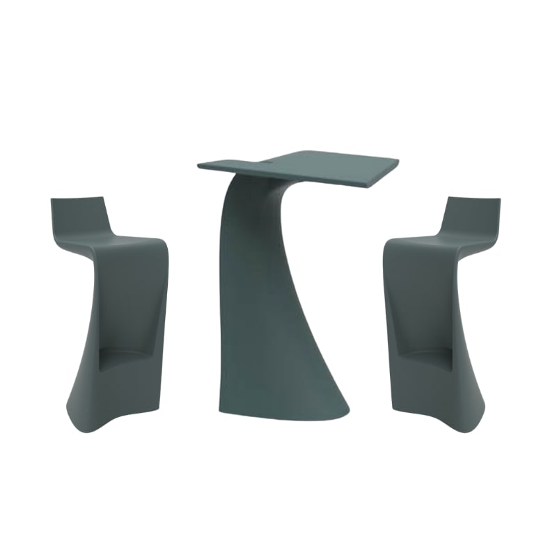 Ensemble WING table + 2 tabourets - vert