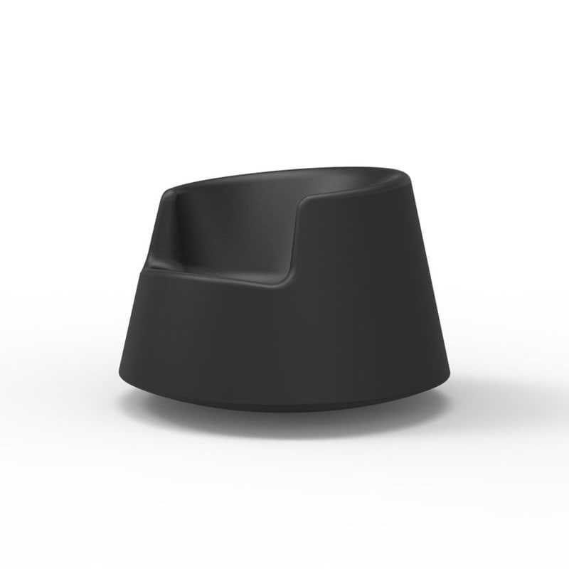 Fauteuil à bascule ROULETTE KIDS - noir