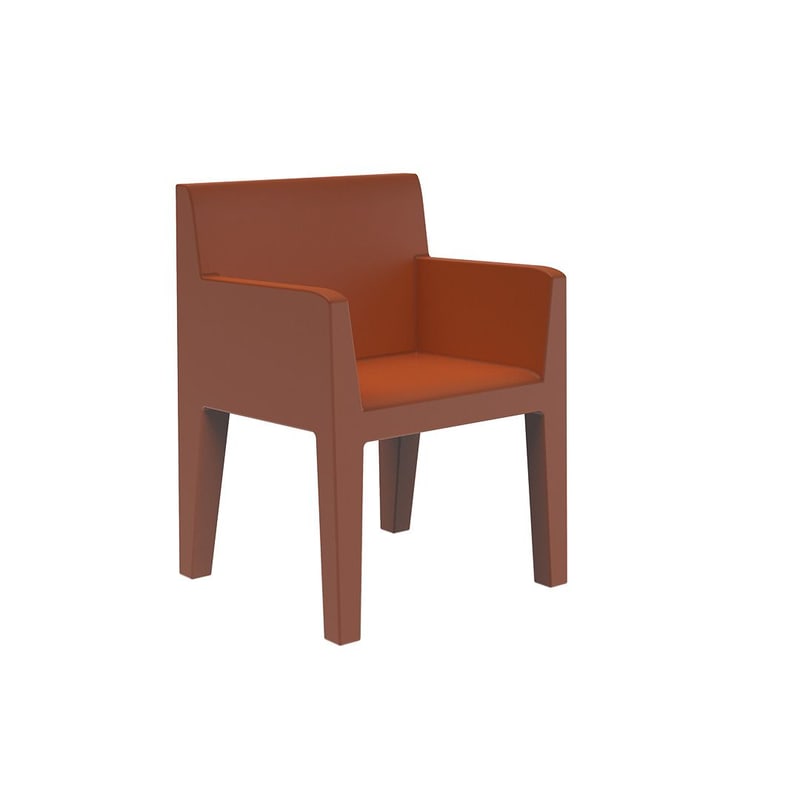 Fauteuil design in & out JUT - argile