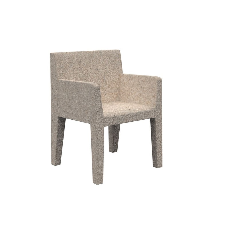 Fauteuil design in & out JUT - granit crème