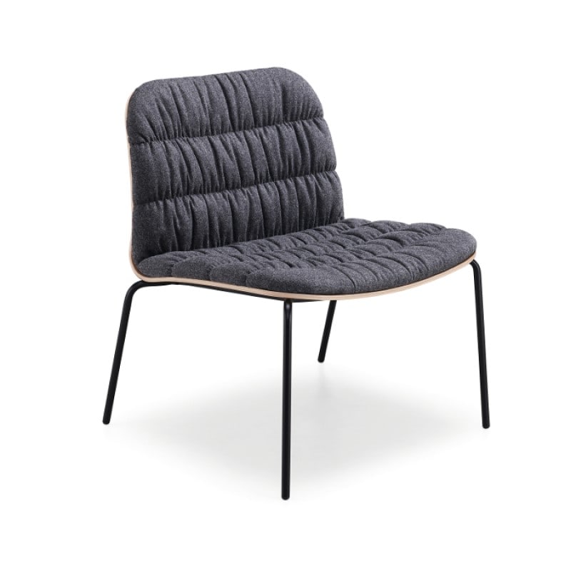 Fauteuil lounge avec revêtement plissé LIU