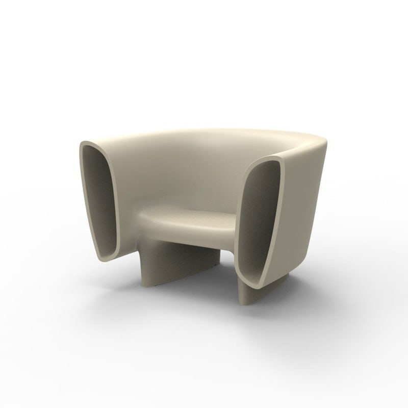 Fauteuil lounge BUM-BUM - Écru