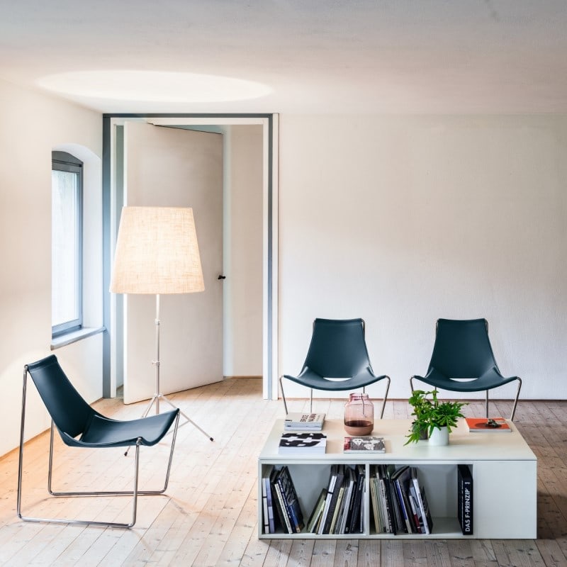 Fauteuil lounge en cuir APELLE - MIDJ