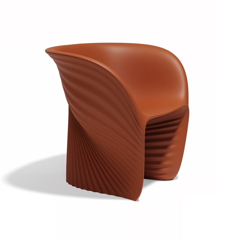 Fauteuil lounge in & out Biophilia - argile