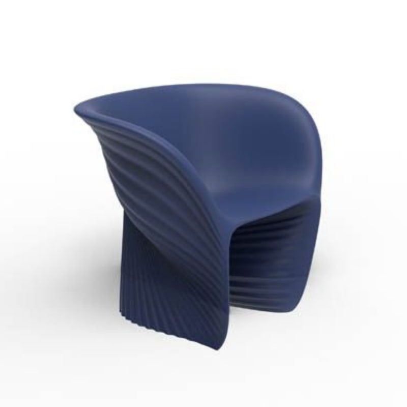 Fauteuil lounge in & out Biophilia - bleu