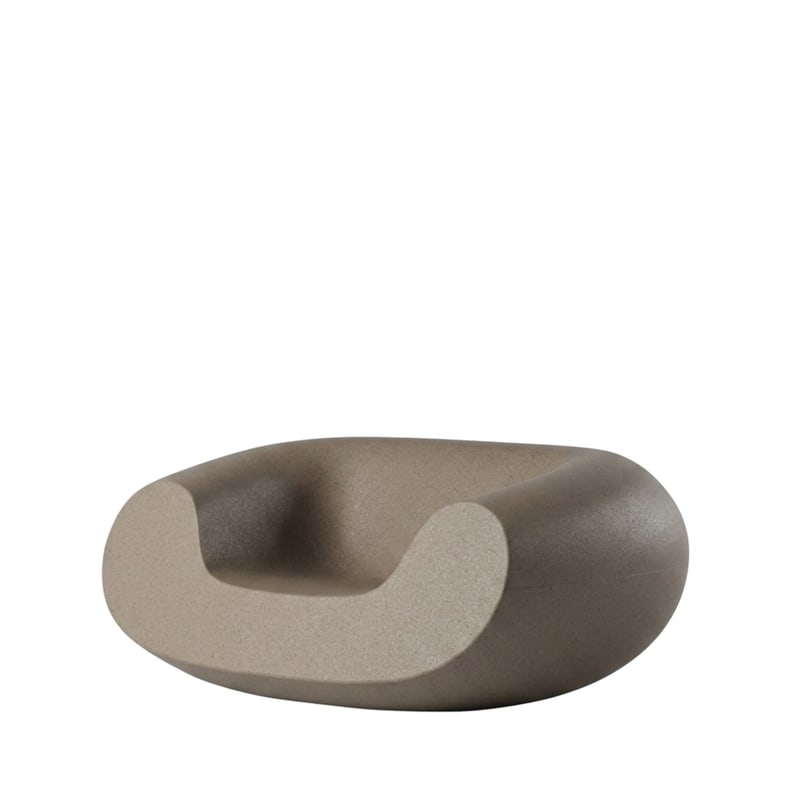 Fauteuil lounge in & out CHUBBY - beige amande