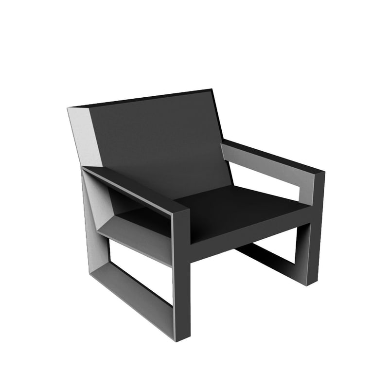 Fauteuil lounge in & out FRAME - anthracite