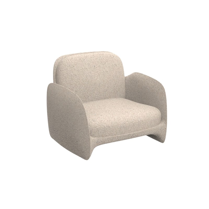 Fauteuil lounge in & out PEZZETTINA granit crème