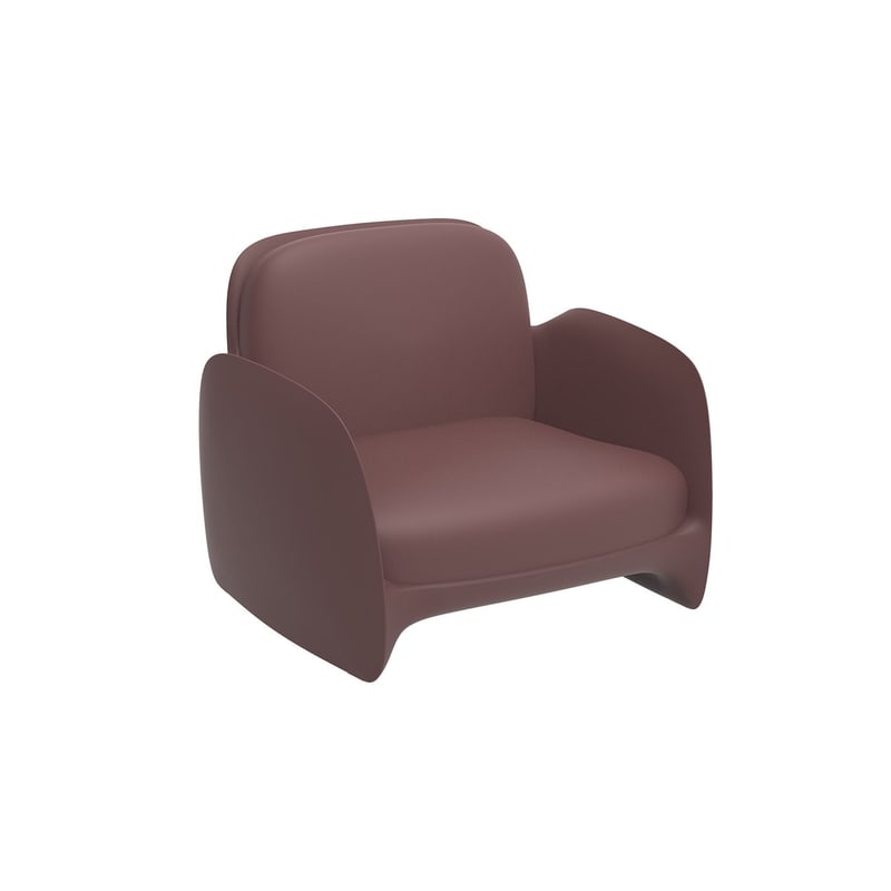 Fauteuil lounge in & out PEZZETTINA - grenat