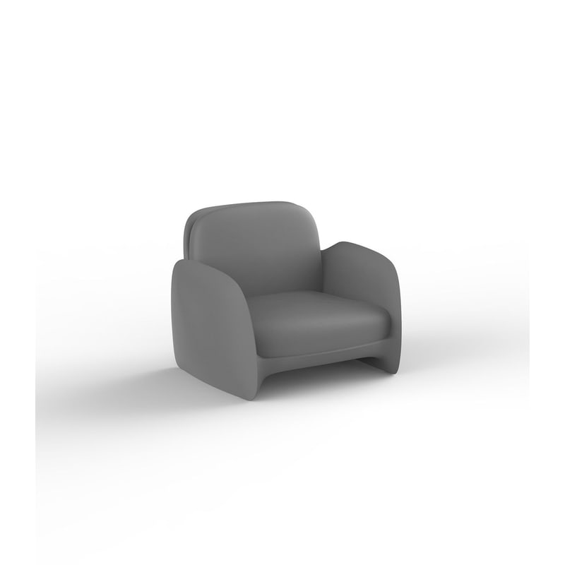 Fauteuil lounge in & out PEZZETTINA - gris