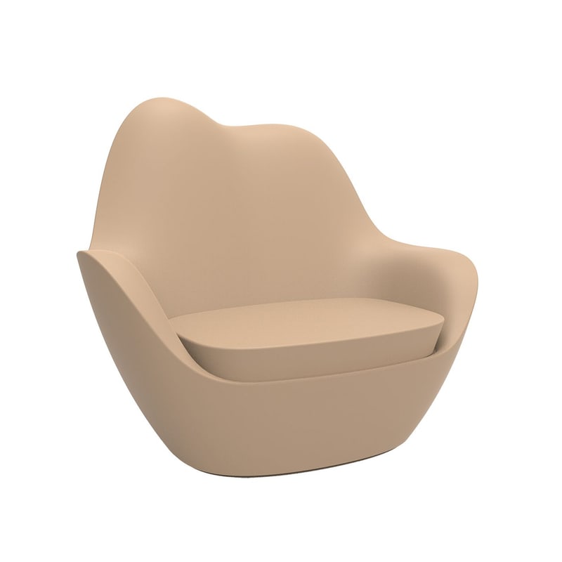 Fauteuil lounge in & out SABINAS - camel
