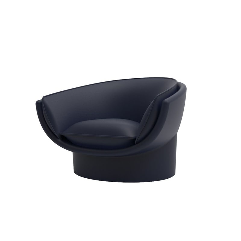 Fauteuil lounge LUNA - Bleu
