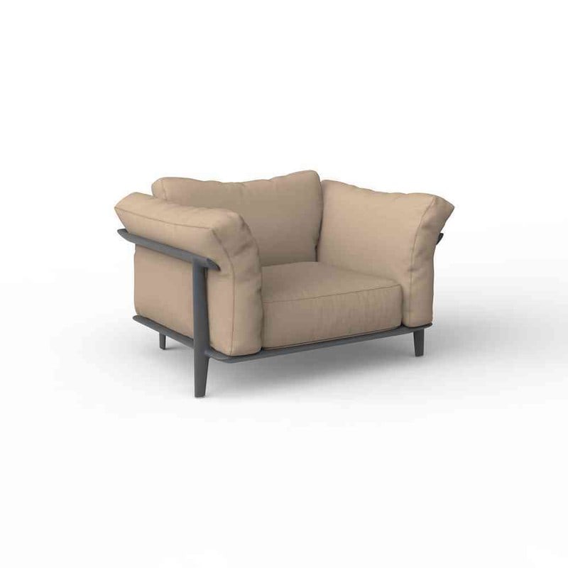 Fauteuil lounge PASADENA - anthracite