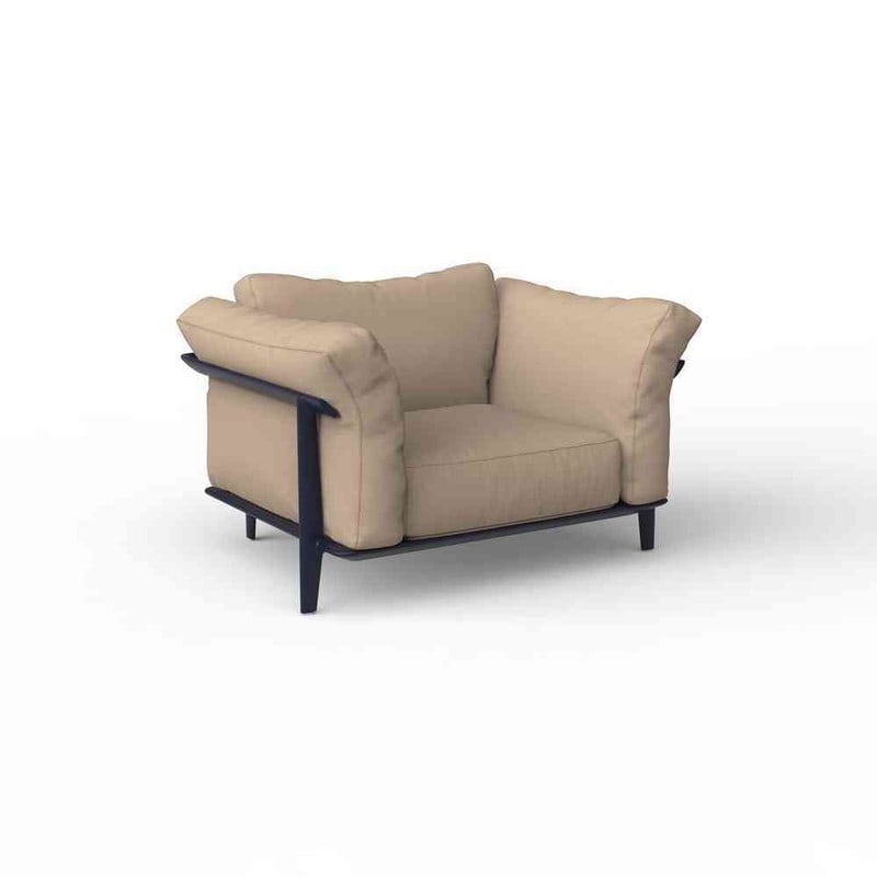 Fauteuil lounge PASADENA - bleu