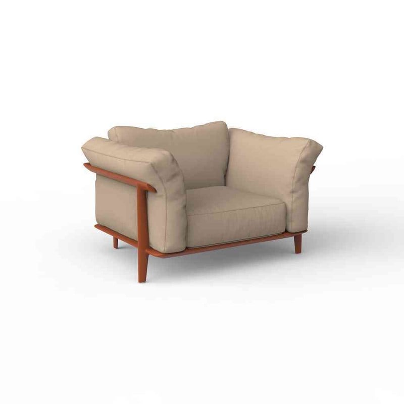 Fauteuil lounge PASADENA - clay