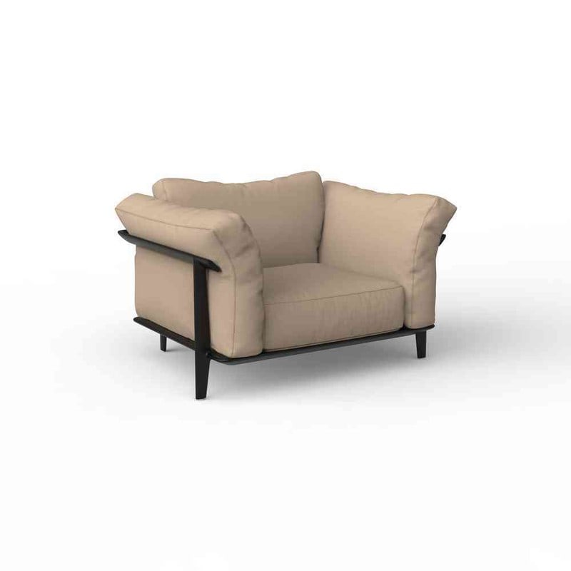 Fauteuil lounge PASADENA - noir