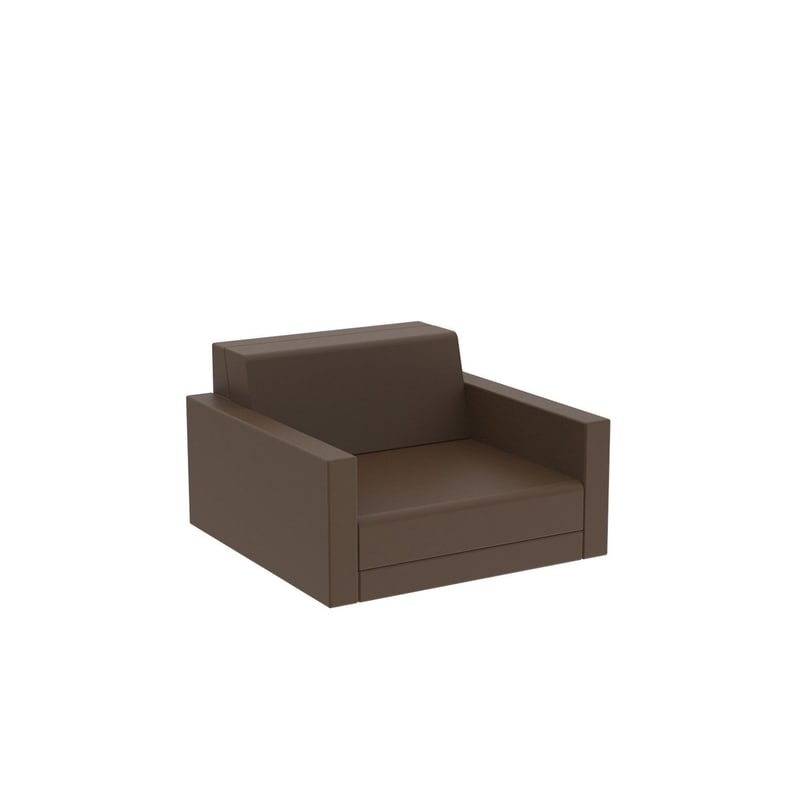 Fauteuil lounge PIXEL - Brown