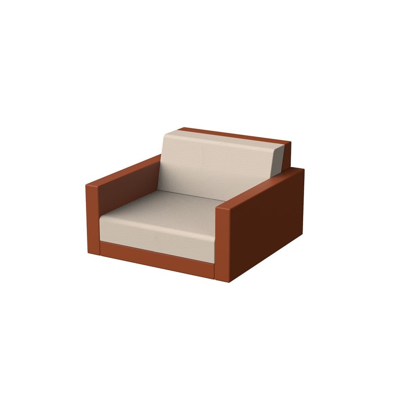 Fauteuil lounge PIXEL - Clay
