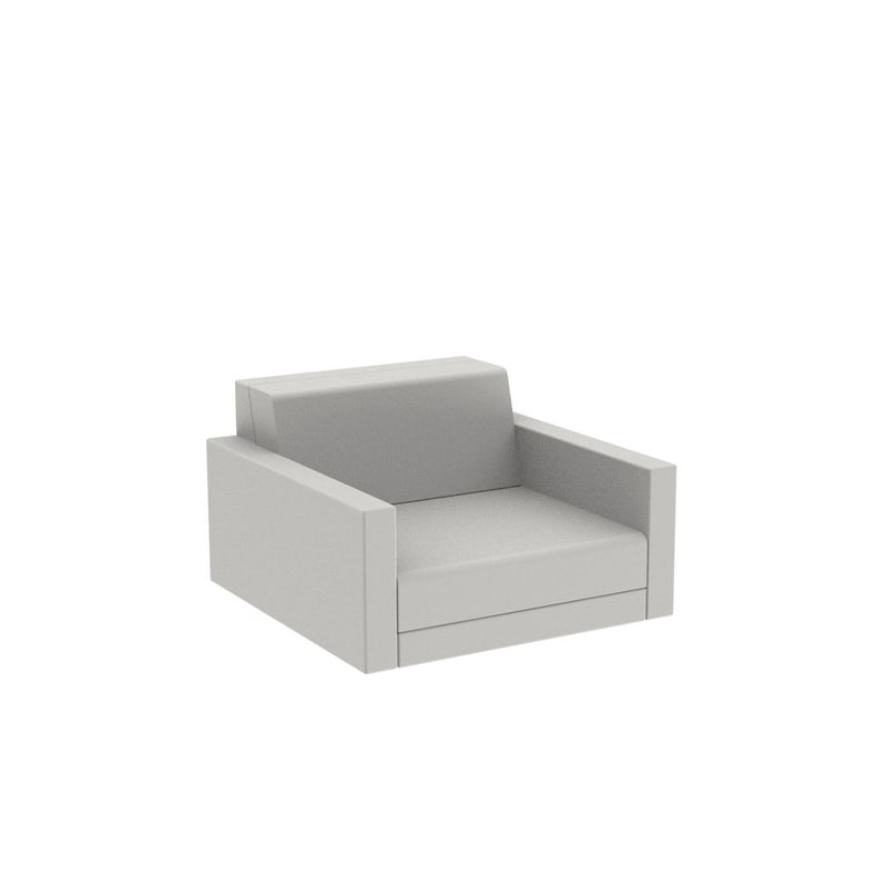 Fauteuil lounge PIXEL - Écru