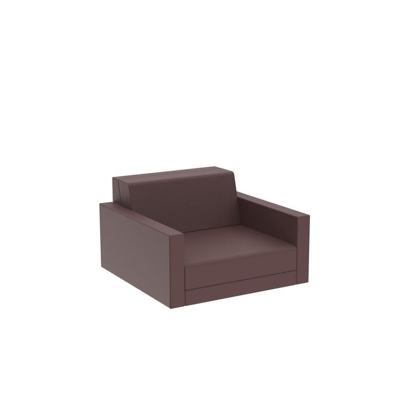 Fauteuil lounge PIXEL - Garnet