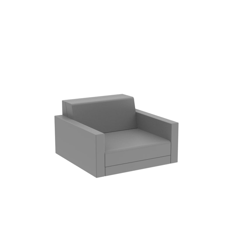 Fauteuil lounge PIXEL - Gris