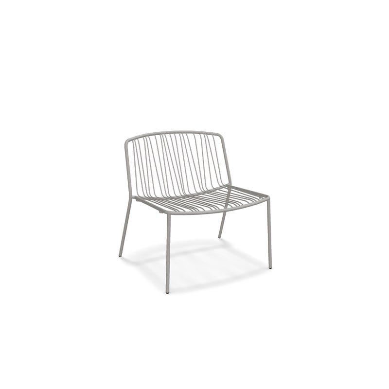 Fauteuil outdoor en métal BRIS - beige