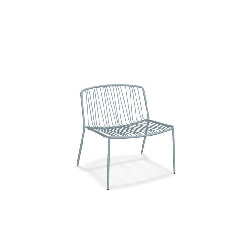 Fauteuil outdoor en métal BRIS - bleu