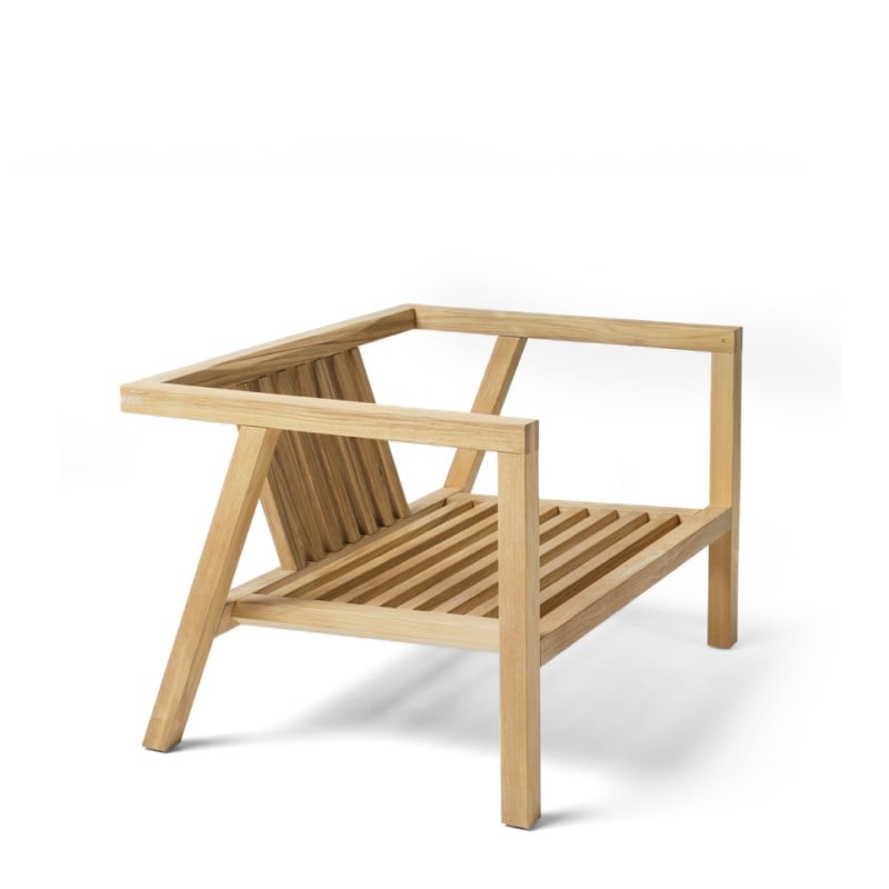 Fauteuil outdoor en teck UMOMOKU
