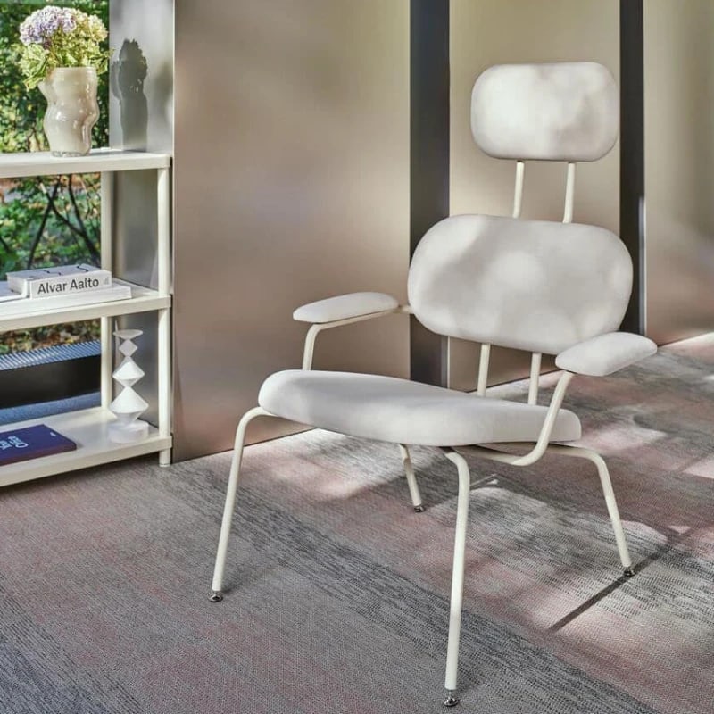 Fauteuil tapissé NEW SCHOOL avec appuie-tête